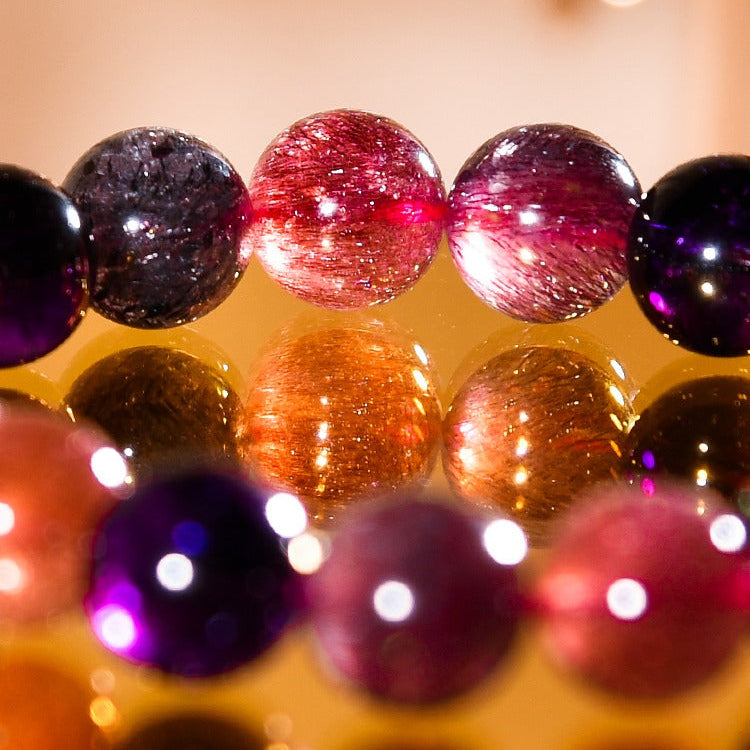 Super Seven Crystal Bracelet | Attract The Opposite Sex, Improve Interpersonal Relationships, And Heal The Soul