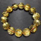Natural Golden Rutilated Quartz Bracelet｜Prosperity, Evil-Repelling, And High-Energy Protection
